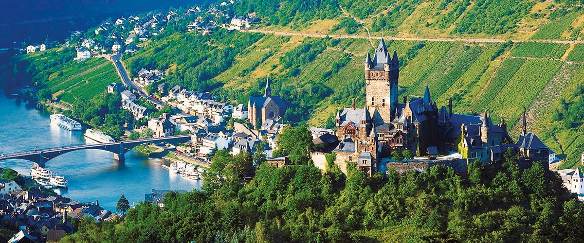 Reichsburg Castle in Cochem, overlooking the Moselle river